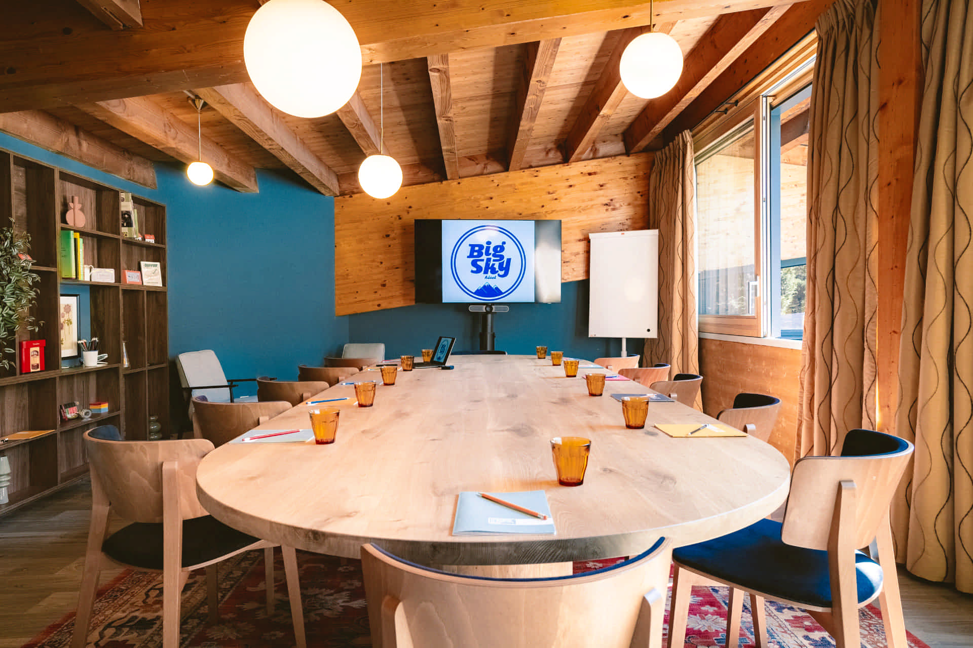 Un séminaire à Chamonix avec vue sur les montagnes